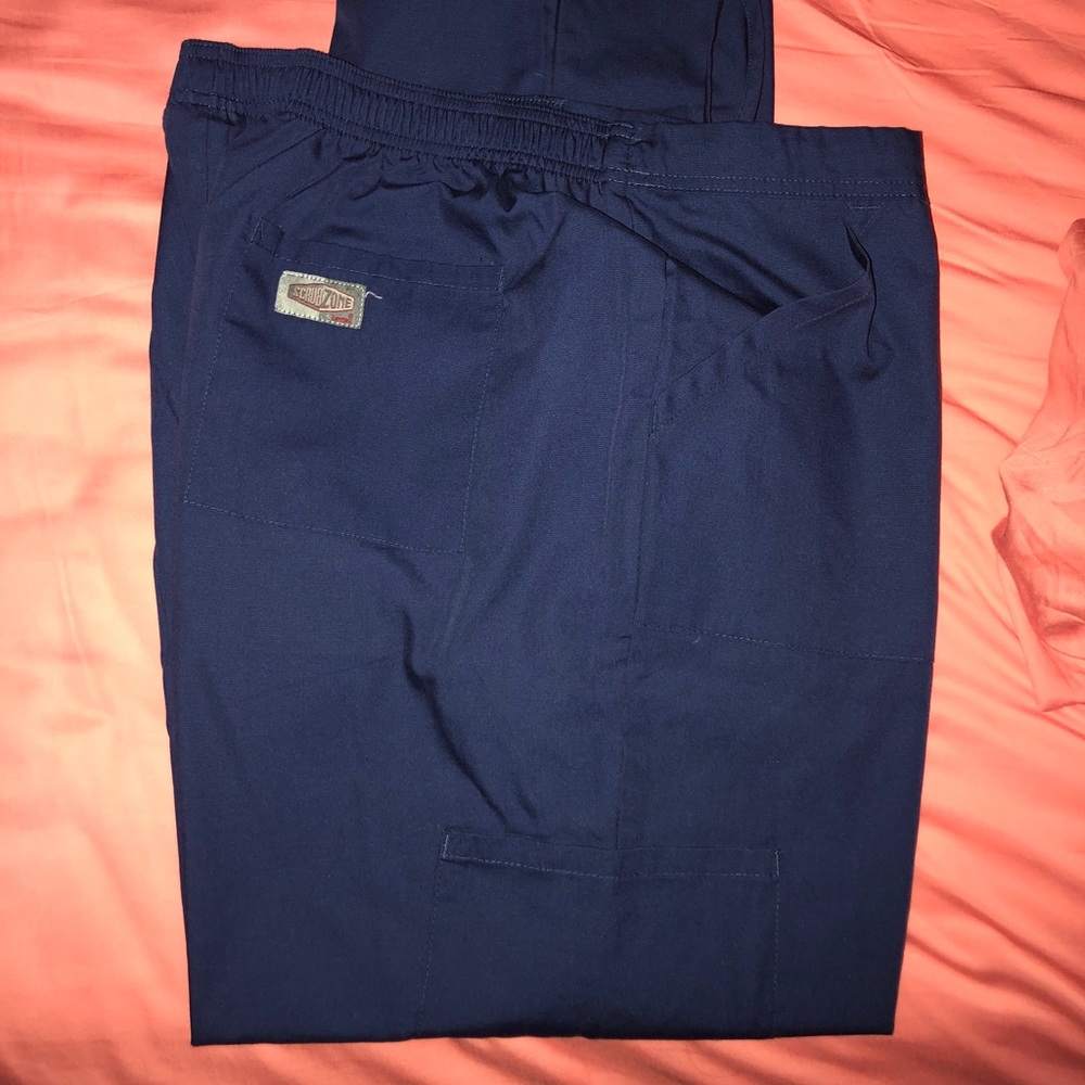 ScrubZone Navy Cargo Scrub Pants